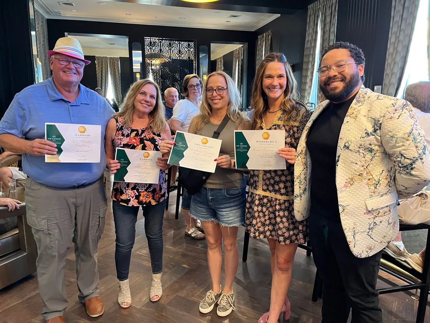 Rooftop ribbon cutting